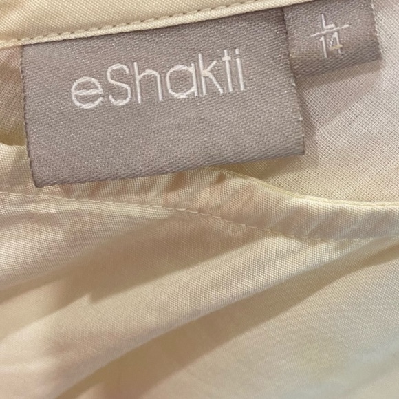 EShakti Cream dress with side zipper & pockets - Picture 10 of 11